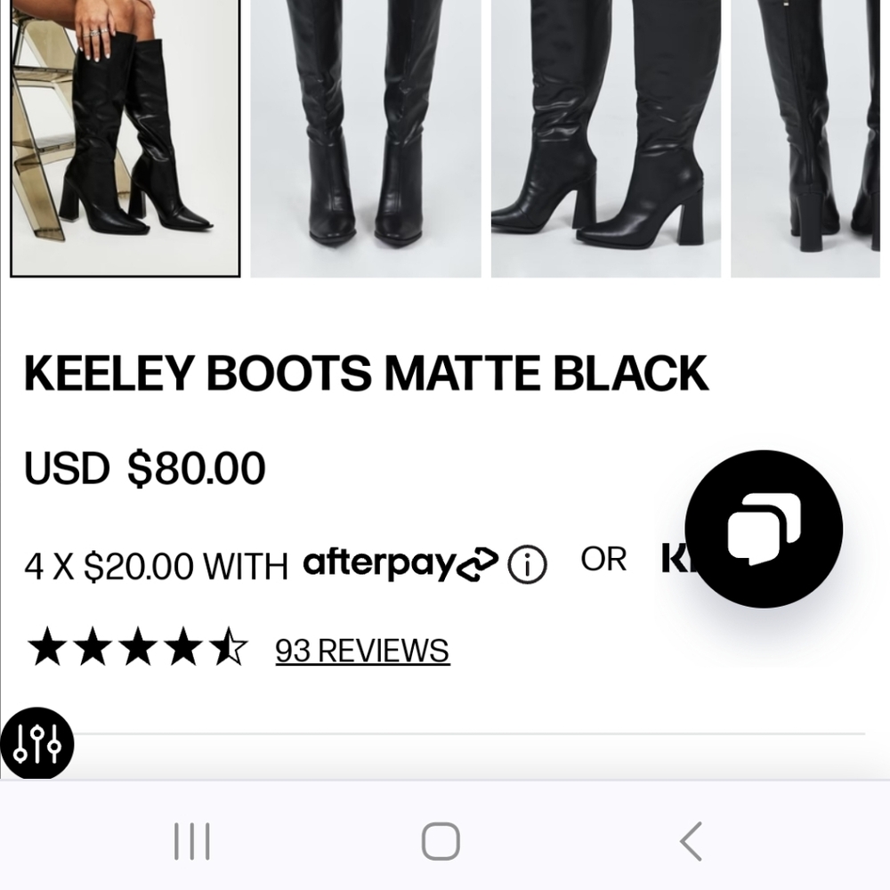 Princess Polley Keeley Boots Matte Black Size 7 NWT CHEAP PRICE WOW